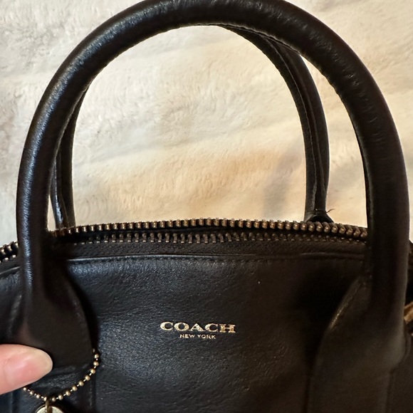 Coach Black and Gold Studded Women's Satchel Bag - Picture 8 of 10